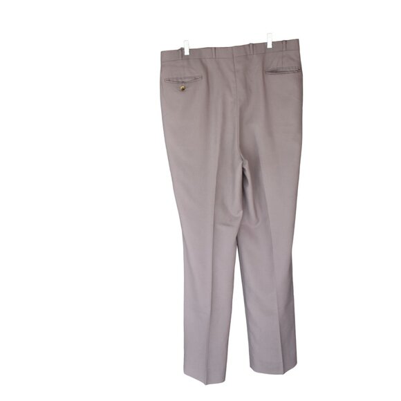 Men'sVintage Racquet Club Grey Wool Blend Tailored Slacks 38/34 - Picture 2 of 4